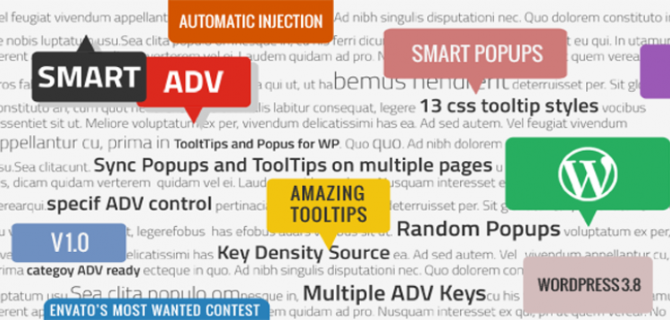 Item cover for download SmartADV - Tooltips, Banners and Popups for WP