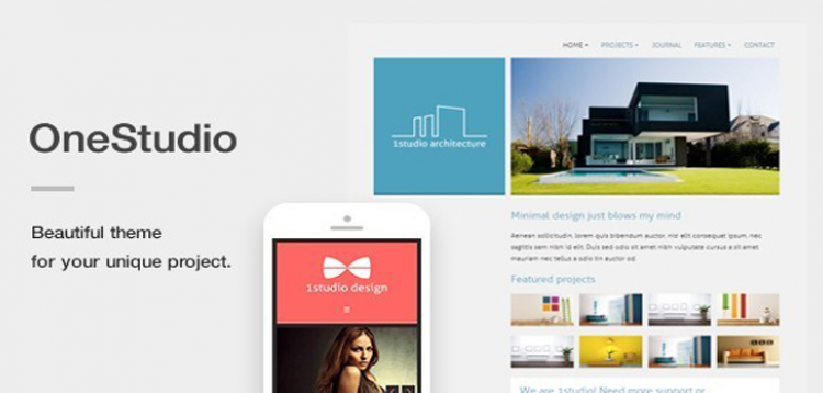 Item cover for download OneStudio - A Unique Responsive WordPress Theme