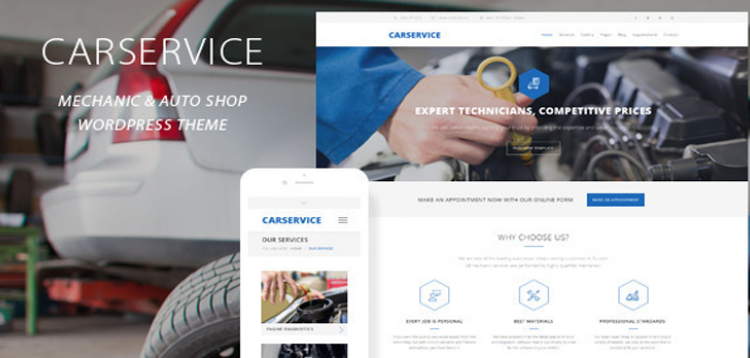 Item cover for download Car Service - Mechanic Auto Shop WordPress Theme