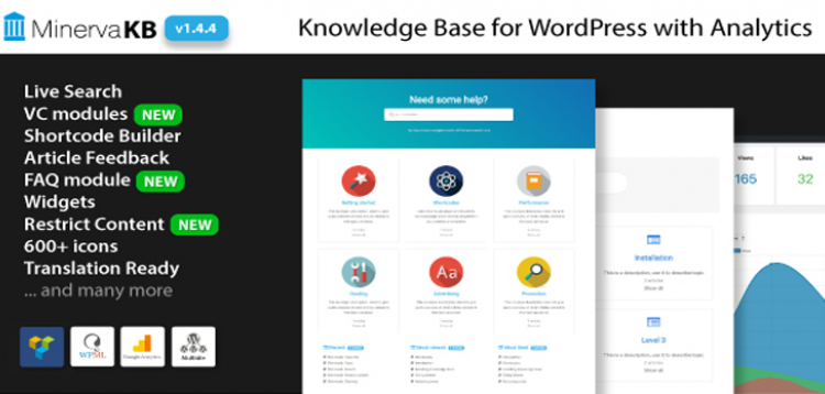Item cover for download MinervaKB Knowledge Base for WordPress with Analytics