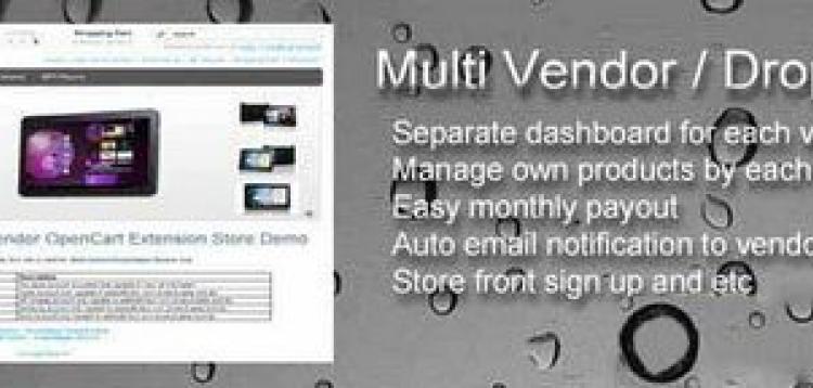 Item cover for download Multi Vendor/DropShipper (vQmod)