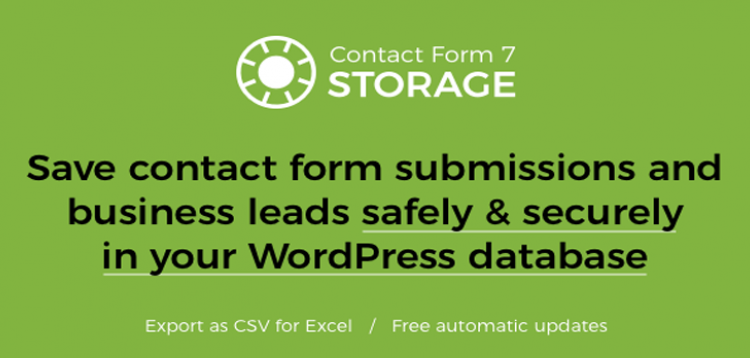 Item cover for download Storage for Contact Form CF7