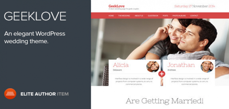 Item cover for download GeekLove - A Responsive WordPress Wedding Theme