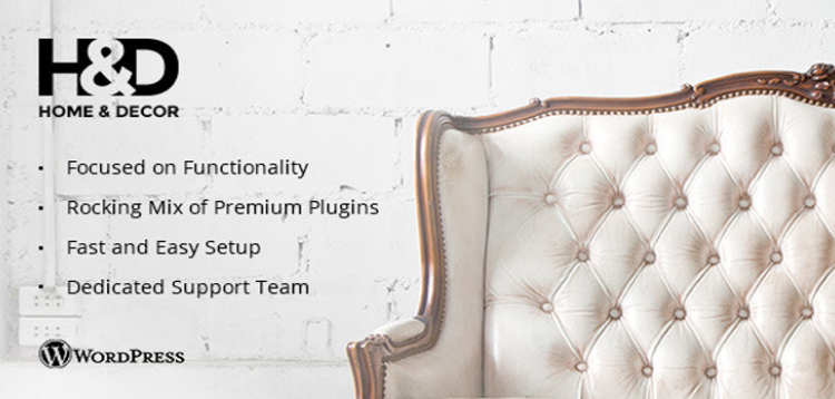 Item cover for download H&amp;D - Interior Design WordPress Theme