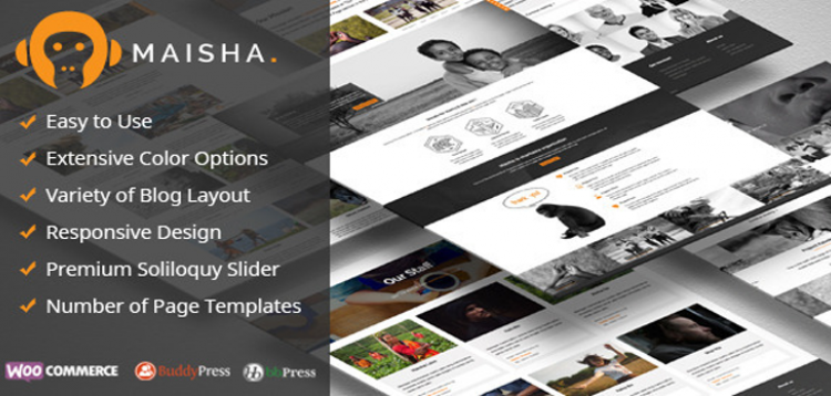 Item cover for download Maisha - Charity WordPress Theme