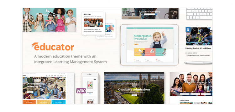 Item cover for download Educator - An Education and Learning Management System Theme