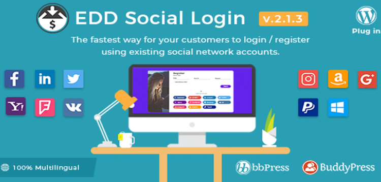 Item cover for download Easy Digital Downloads - Social Login