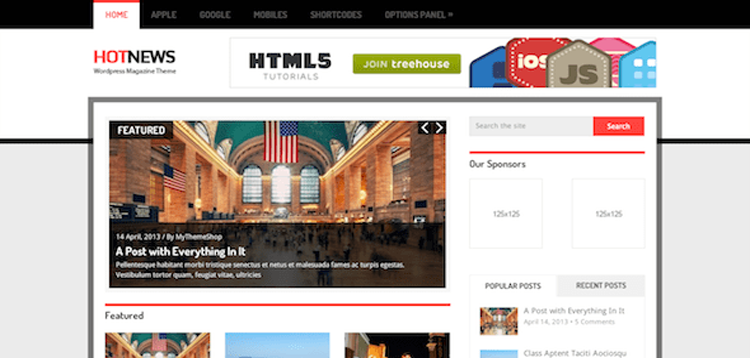 Item cover for download MyThemeShop HotNews WordPress Theme