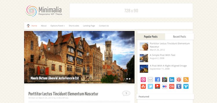 Item cover for download MyThemeShop Minimalia WordPress Theme
