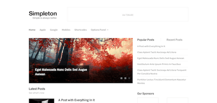 Item cover for download MyThemeShop Simpleton WordPress Theme