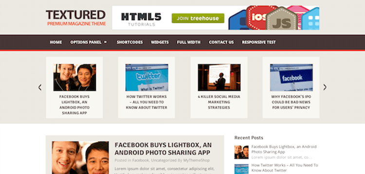 Item cover for download MyThemeShop Textured WordPress Theme