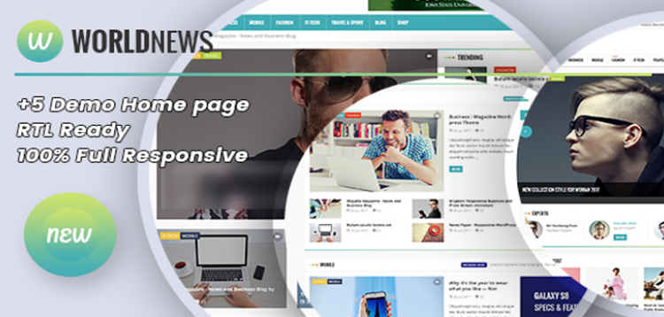 Item cover for download WorldNews - Magazine RTL Responsive WordPress Blog\Magazine
