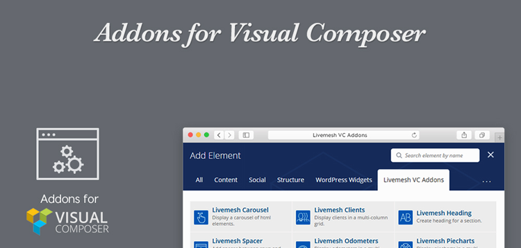 Item cover for download Livemesh Addons for WPBakery Page Builder Pro