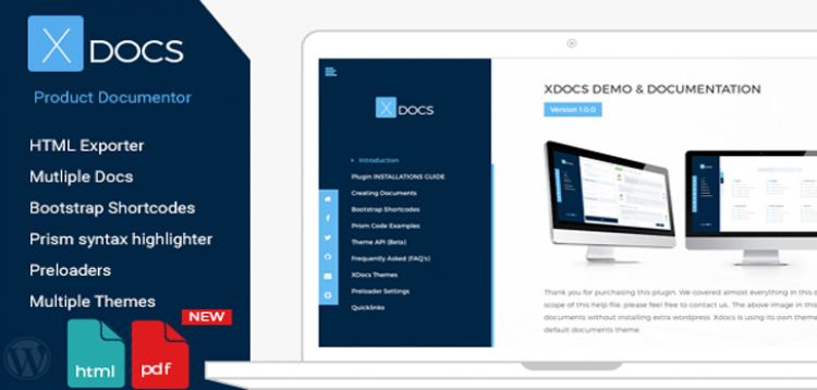 Item cover for download X Docs Wordpress Product Documentation Creator