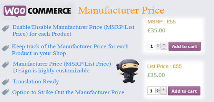 Item cover for download WooCommerce Manufacturer Price