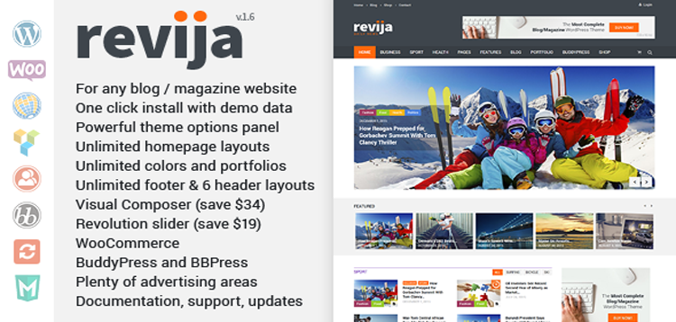 Item cover for download Revija – BlogMagazine WordPress Theme