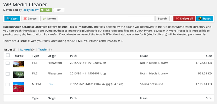 Item cover for download Media Cleaner - PRO