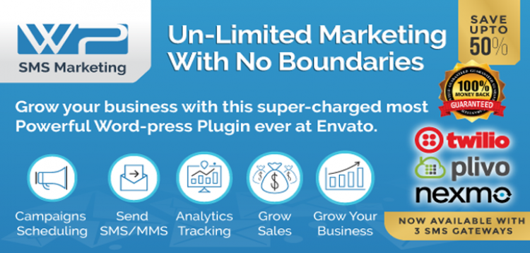 Item cover for download Wordpress SMS Marketing Plugin
