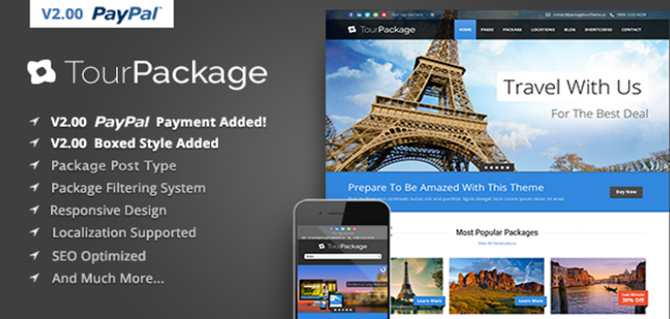 Item cover for download Tour Package - Wordpress Travel/Tour Theme