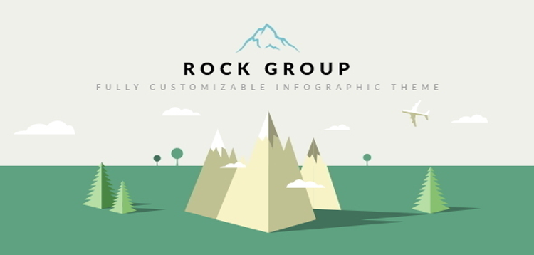 Item cover for download Rock Group | A Flat Multipurpose Infographic WordPress Theme