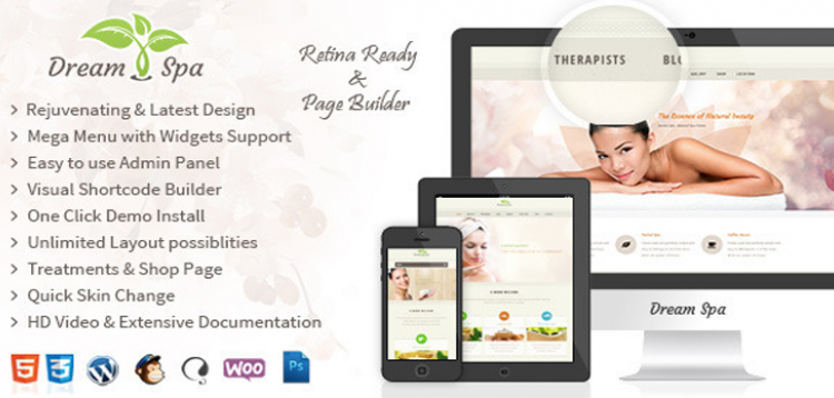 Item cover for download Dream Spa - Salon, Spa WordPress Theme