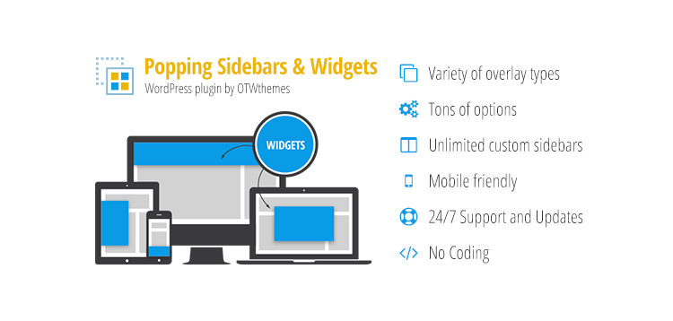 Item cover for download Popping Sidebars and Widgets for WordPress