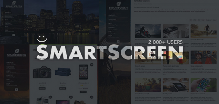 Item cover for download SmartScreen fullscreen responsive WordPress theme