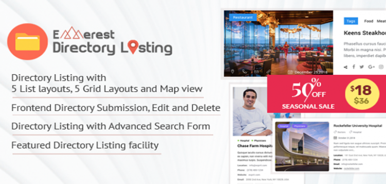 Item cover for download Everest Business Directory - A Complete Business Directory WordPress Plugin