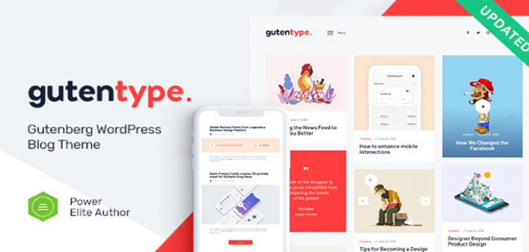 Item cover for download Gutentype | 100% Gutenberg WordPress Theme for Modern Blog