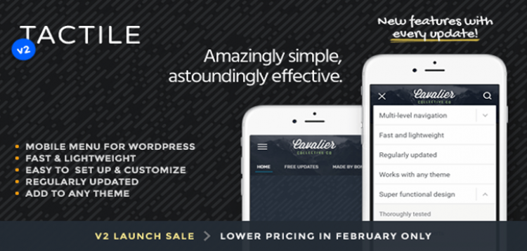 Item cover for download Tactile: WordPress Mobile Menu