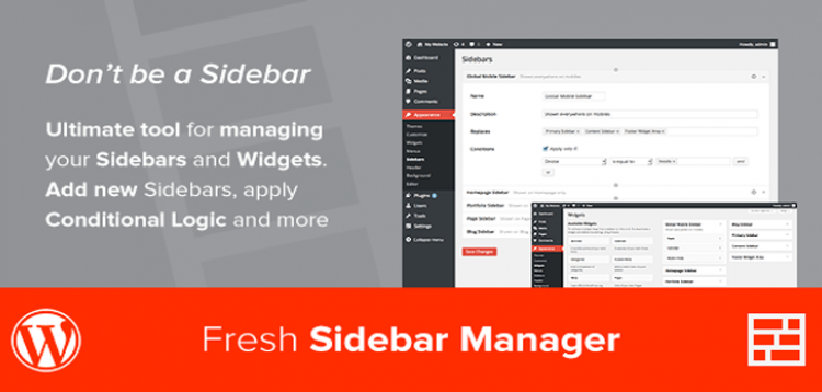 Item cover for download Custom Sidebar Manager