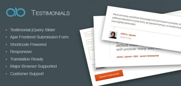 Item cover for download AB Testimonial WordPress Plugin