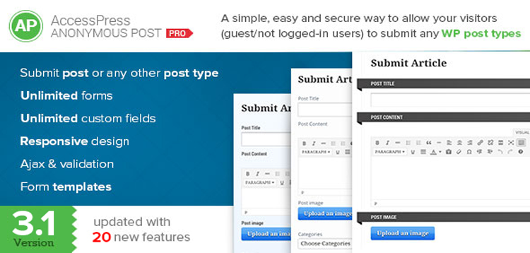 Item cover for download AccessPress Anonymous Post Pro