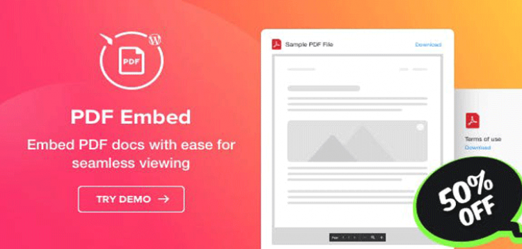 Item cover for download PDF Embed - WordPress PDF Viewer plugin