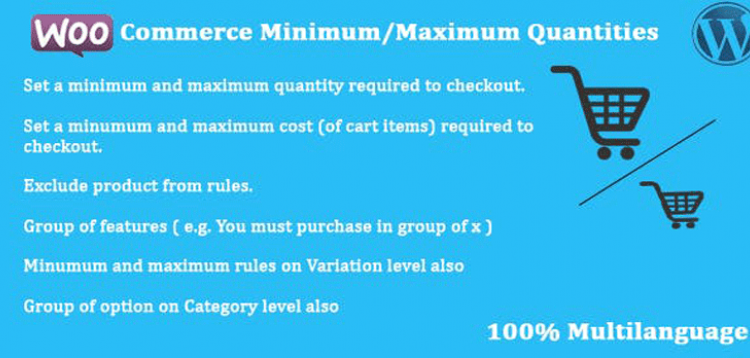 Item cover for download WooCommerce - Minimum/Maximum Quantities