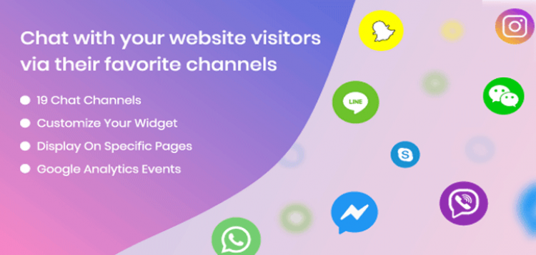 Item cover for download Chaty - WhatsApp, Facebook Messenger, Telegram, Email, SMS, Viber, Chat & Call button