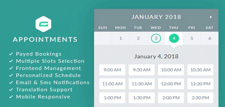 Item cover for download gAppointments - Appointment booking addon for Gravity Forms
