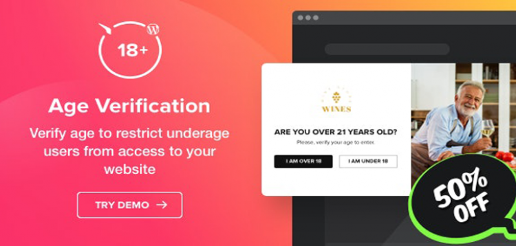 Item cover for download Age Verification plugin for WordPress