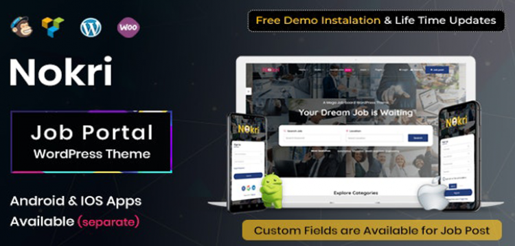 Item cover for download Nokri - Job Board WordPress Theme