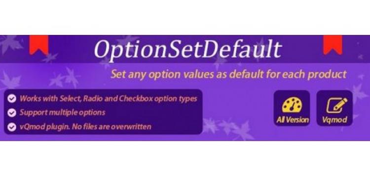 Item cover for download OptionSetDefault
