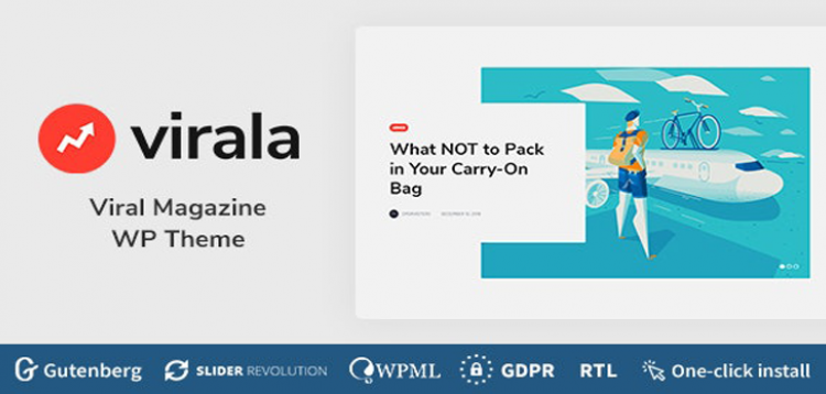 Item cover for download Virala - Viral Magazine WordPress Theme