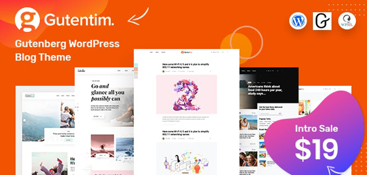 Item cover for download Gutentim - Modern Gutenberg WordPress Blog Theme