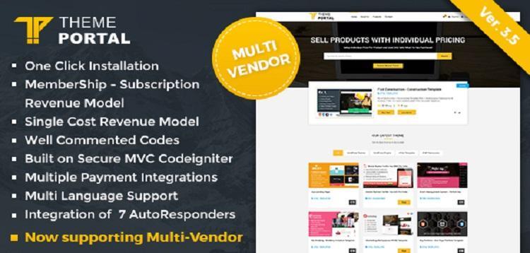 Item cover for download Theme Portal Marketplace - Sell Digital Products ,Themes, Plugins ,Scripts - Multi Vendor