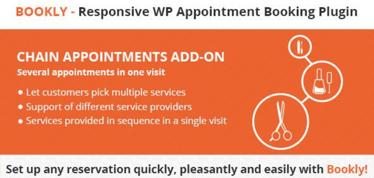 Item cover for download Bookly Chain Appointments (Add-on)