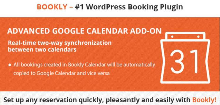 Item cover for download Bookly Advanced Google Calendar (Add-on)