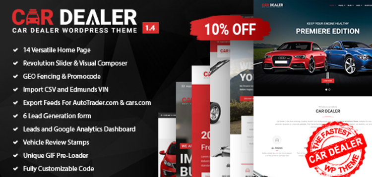 Item cover for download CAR DEALER – THE BEST CAR DEALER AUTOMOTIVE RESPONSIVE WORDPRESS THEME