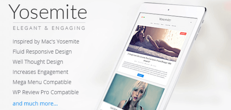 Item cover for download YOSEMITE – BEAUTIFUL PRESONAL WORDPRESS BLOG THEME