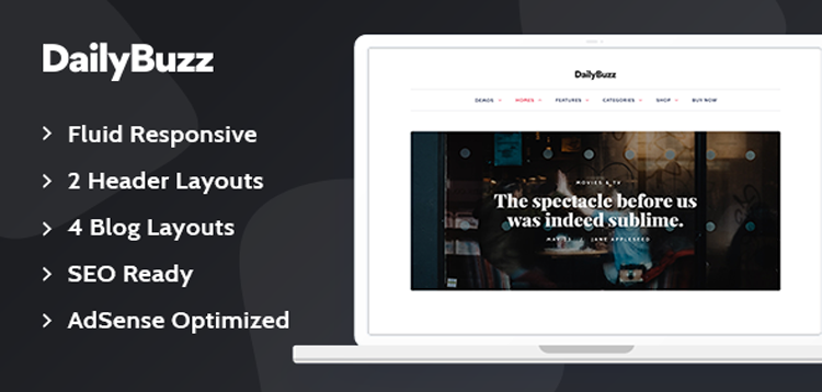 Item cover for download MyThemeShop DailyBuzz WordPress Theme