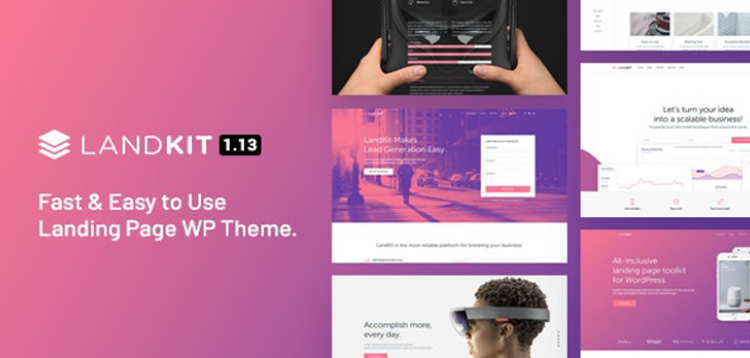 Item cover for download Landkit - WordPress Landing Page Theme
