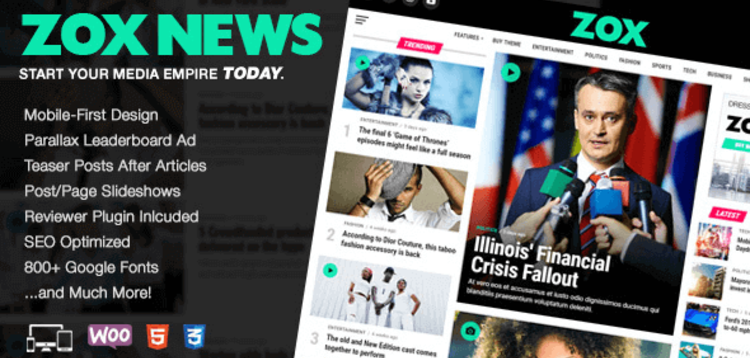 Item cover for download Zox News - Professional WordPress News & Magazine Theme